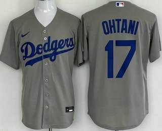 Youth Los Angeles Dodgers #17 Shohei Ohtani Gray Cool Base Jersey,We sell and wholesale Youth Los Angeles Dodgers #17 Shohei Ohtani Gray Cool Base Jersey on line form chian!